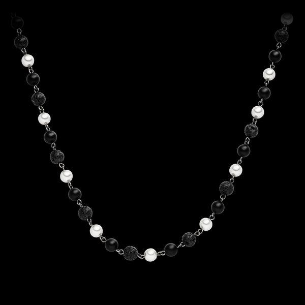 Tricolor Perlen Halskette